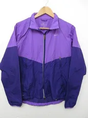【送料無料/美品】USA 古着 ナイキ NIKE ナイロン ナイロンジャケット 裏メッシュ 紫 パープル レディース XLサイズ■L24242AWS21-10-51（4）5/28
