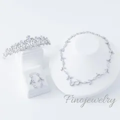 【ブランド公式】P011N001T014 3点セット ブライダルアクセサリー フィノジュエリー イヤリング ビジュー キュービック キュービックジルコニア ウェディング ブライダル 花嫁 結婚式 ウエディングアクセサリー 海外挙式 2次会 パーティー ゲスト