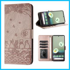【人気商品】ケース 手帳型 カバー 手帳型 おしゃれ pixel6A スマホケース ケース 手帳型 携帯カバー かわいい猫と美しい桜柄 Pixel ピクセル6A 6a 5G 手帳型ケース グーグル 全面保護 人気 Google Pixel Google 6a