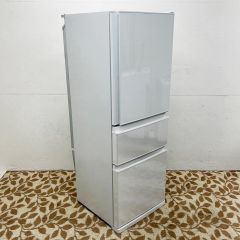 【関東一円送料無料】三菱電機 3ドア冷蔵庫 MR-C33G-W/330L/右開き/フリーアクセスデザイン/2021年製/C5714
