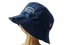 ビームス バケットハット 帽子 ブランド メンズ ネイビー BEAMS 【中古】