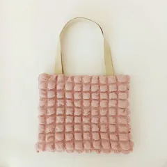 ミニバック　トートバッグ　手提げバッグ　スモーキーピンク