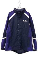 Used 00s FedeEX Reflector Design Hard Shell Nylon Jacket Size L 古着