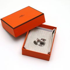 【新品】エルメス　リコル 2　カフス　カフリンクス　ブラック　シルバー　パラチウムプレーテッド　H052056FP03