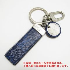 ※併売商品※◆中古◆LOUIS VUITTON【ルイヴィトン】ポルトクレネオLVクラブ キーホルダー タイガラマ コバルト メンズ　M1052