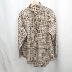 ◇ ⊆ ナイスクラップ カジュアル　チェック柄 長袖 ネルシャツ サイズF ブラウン系 レディース E  【1505220002760】