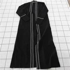 ◇ ⊇ ZARA ザラ ボタンレス 長袖 ロング ニット カーディガン サイズEUR S USA S MEX 26 ブラック系 レディース. E  【1509100075646】