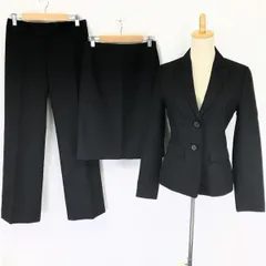 日本製★コムサイズム/COMME CA ISM★3点セット/スカート&パンツ/スーツ/上下セットアップ【レディースM/黒】Jackets/skirt/Set up/Made in Japan◆cBH517<sale>