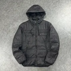 diesel Quilted Parka Full-Zip Jacket Blouson Black ディーゼル キルティング 中綿 パーカー フーディー フルジップ ジャケット ポケット ブラック 黒 メンズ
