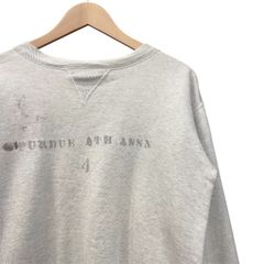 50s ビンテージ コットン はめ込み 前V ステンシル入り セットインスリーブ スウェット グレー M位 50年代 vintage sweat トレーナー