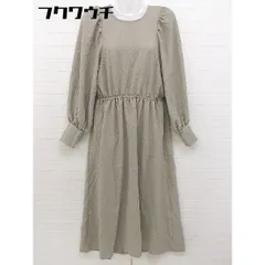 ◇ fifth フィフス ウエストゴム 長袖 ロング ワンピース ベージュ系 レディース 【中古】 【1105130012615】