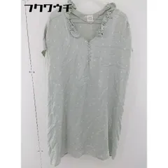 ◇ bulle de savon ビュル デ サボン フレンチスリーブ ミニ ワンピース サイズF ブルー系 レディース 【中古】 【1105280006663】のサムネイル