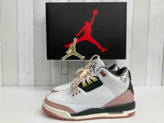 【箱・ステッカー付】Nike GS Air Jordan 3 Retro 'White/Pink/Black'／ナイキ スニーカー GS エアジョーダン3 レトロ／441140-100／22.5cm