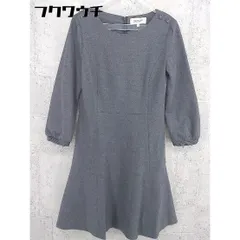 ◇ SOUP スープ バックジップ 長袖 膝丈 ワンピース サイズ9 ダークグレー レディース 【中古】 【1002802381850】のサムネイル
