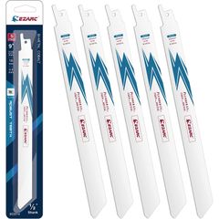 【正規品（新品）】 EZARC セーバーソーブレード コバルトハイスM42採用 サイズ225mm 18山 鉄・ステンレス鋼管・非鉄金属用 替刃 R922PT (5枚入) セーバーソーブレード レシプロソー替刃 レシプロソー刃 鋸刃 鉄工刃