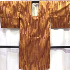 和装道中着・道行コート・雨コート・黄系地・No.200701-1393・梱包サイズ60