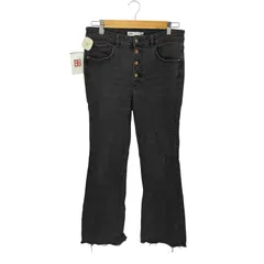 ザラ ZARA ブラックデニム フレアパンツ レディース  42
