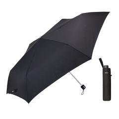 【人気商品】『 雨傘 ビッグサイズ 折 』 ブラック 折りたたみ傘 63cm 長傘よりも大きくて耐久性もある定番傘 親骨 FRP Waterfront 強化骨 ユニセックス U363-0866BK1-B0