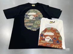 新品⭐︎A BATHING APE レタープリント半袖Tシャツ 男女兼用 A BATHING APE レタープリント半袖Tシャツ 男女兼用 - メルカリ