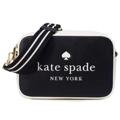 ケイトスペード バッグ katespade レザー ロゴ ミニ カメラ バッグ 2way クラッチ クロスボディ 斜めがけ ショルダーバッグ ブラックマルチ KH756