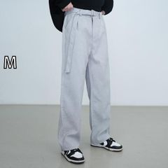 LIDNM WOOL LINEN BELTED PANTS ウィム wym - メルカリ