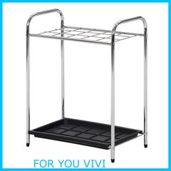 【人気商品】不二貿易(Fujiboeki) 傘立て 15本用 幅47.5×奥行28.5×高さ62cm クロム アンブレラスタンド 組立商品 95710