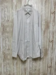 【フォロー割引20%】 UNIQLO メンズ 長袖 シャツ 白 ホワイト L 【b0063】