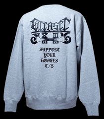 Greaser グリーサー クルーネック スウェットトレーナー 12.7oz裏パイル (PLACA) カラー：グレー 11,000円(内税)