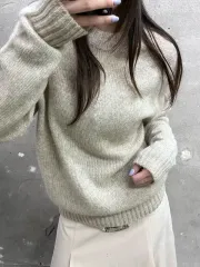 MHL Magaret Howell MARGARET HOWELL(マーガレットハウエル) ベージュ ウール ニット