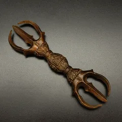 金運！悪魔払い！厄除招福！12cm三鈷杵 特別祈祷済み三鈷杵 高野山 金