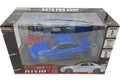 【中古】ミニカー 1/24 NISSAN SKYLINE GT-R V-SPEC II(2002) BNR34 nismo R-tune/S-tune VERSION(ブルー) 「オートプロショップシリーズ」 [MS-042403B]