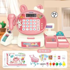 レジおもちゃ ままごとごっこ レジスターセット お店屋さん ごっこ遊び 子供用 キッズ　おままごと レジ おもちゃ お買い物ごっこ