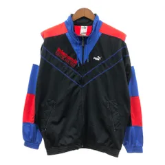 90年代 PUMA プーマ トラック ジャケット ジャージ ブラック (メンズ Ｓ) 中古 古着 Q1269