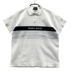 サイズ：0 PEARLY GATES パーリーゲイツ  半袖ポロシャツ  ホワイト系 [240101536823] ゴルフウェア レディース ストスト