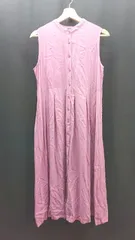 ◇ merlot カジュアル シンプル フロントボタン ロング ワンピース 表記なし ピンク レディース E 【1310130028737】