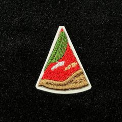 ★刺繍シール／ステッカー　ワッペン★　マルゲリータ　ピザ　カット