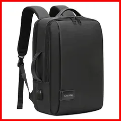 旅行 通学 通勤 防水 大容量 軽量 デイパック 出張 USB充電ポート 15.6インチ バッグ パソコン 手提げ バックパック ビジネスバッグ (黒い) メンズ リュックサック pc リュック 3way ビジネスリュック [KASORW]