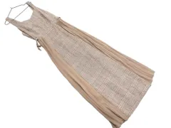 archives アルシーヴ プリーツ 切替 キャミソール ワンピース 茶 ◇■ レディース