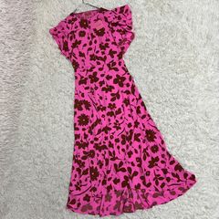 ロベルトカヴァッリ/ジャストカヴァリ 豹柄 アシンメトリー 絹