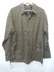 ◇ ⊇ UNIQLO ユニクロ +J 331-446428 長袖 オーバーサイズシャツブルゾン サイズL オリーブ メンズ E  【1507160008413】