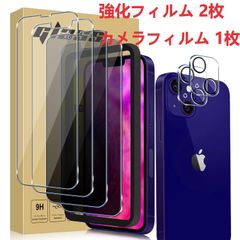 【3点 セット】iphone13 9H強化ガラス 2枚 +カメラフィルム 1枚