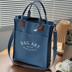 ☆ B×ブルー ☆ トートバッグ 縦 ショルダーバッグ トートバッグ A4 ショルダー ショルダーバッグ トート レディース メンズ バッグ 大容量 縦型 肩掛け キャンバスバッグ バック ショルダーバック トートバック 手提げ 通勤 通学 大人 学生 かばん