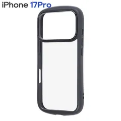 iPhone17Pro ケース クリア ブラック TPU ソフト フレーム 透明 耐衝撃 シンプル 無地 スマホ カバー ハイブリッド iPhone 2025 6.3inch 3眼 【１週間以内発送】【ゆうパケットにて発送】