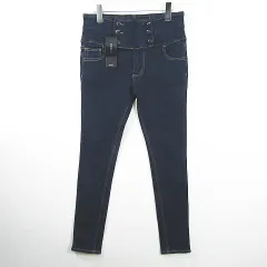イング INGNI ハイウエスト スキニー パンツ デニム ジーンズ ストレッチ S インディゴ kz10712