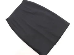 J.PRESS ジェイプレス ウール混 ストライプ タイト スカート size9/黒 ◇■ レディース