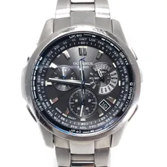 【電池交換済・箱・コマ付き】CASIO カシオ／オシアナス OCW-M700TDJ-1AJF／ソーラークォーツ／チタン／シルバー・ブラックのサムネイル