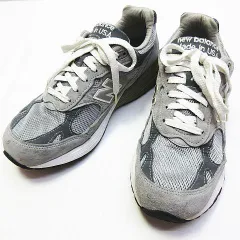 ●希少 USA製 NB ニューバランス MR993GL ローカット スニーカー グレー 26.5cm US8.5 靴ー メンズ E265MF ★3991