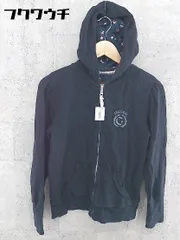 ◇ CONVERSE コンバース 長袖 ジップアップ パーカー サイズL ブラック レディース 【中古】 【1002801094812】