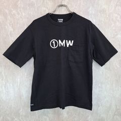 1MW by SOPH. ワンエムダブリュー・バイ・ソフ GU ジーユー ロゴプリント 胸ポケット ブラック　黒 XS Tシャツ