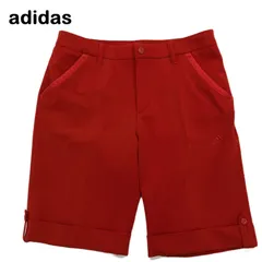 【adidas/アディダス】ゴルフ ハーフパンツ ハーフ丈ゴルフパンツ M レッド 赤 テーラーメイドゴルフ （中古）